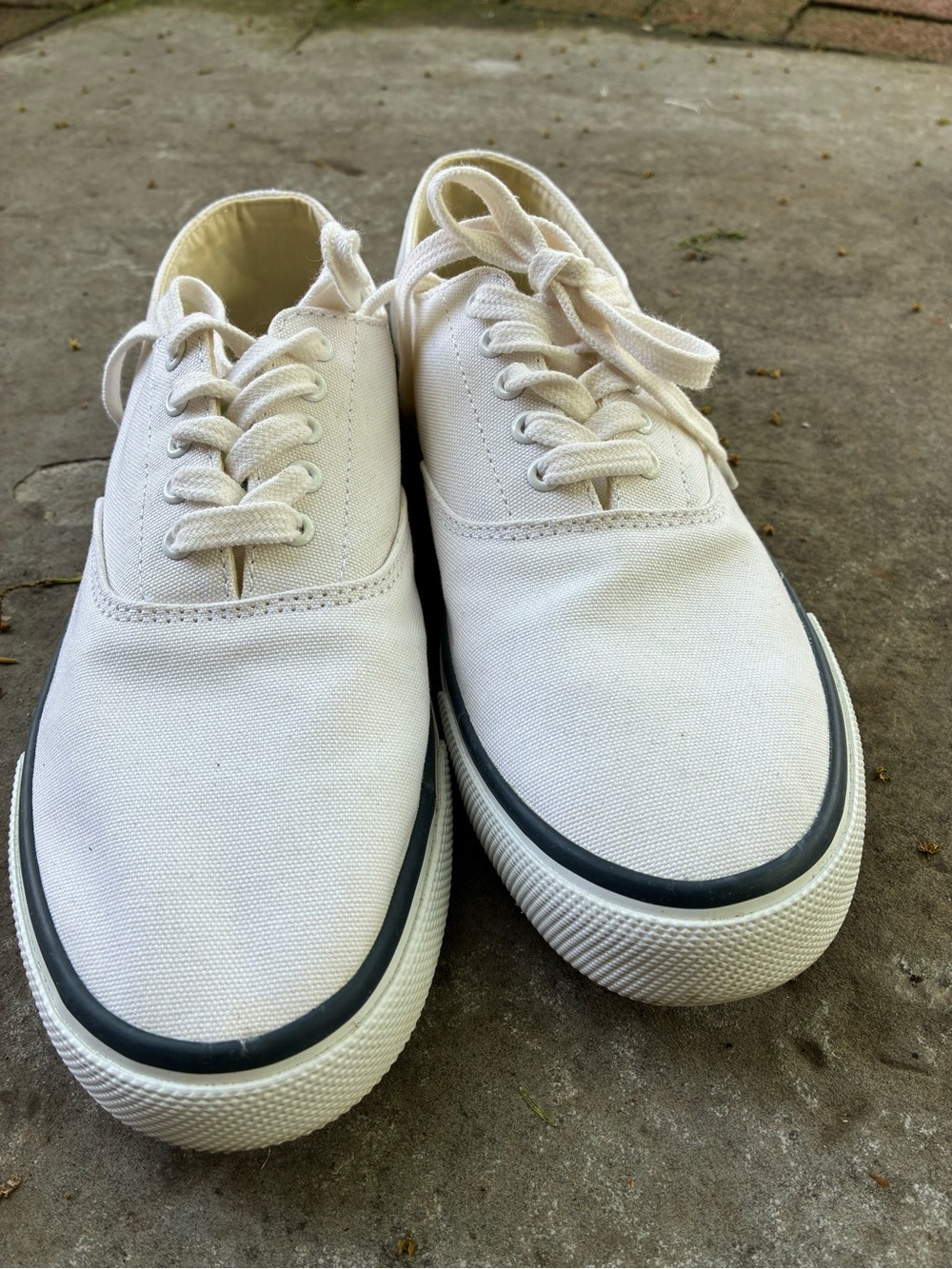 Sperry Top-sider Men's white Canvas classic CVO Low-Top Sneakers